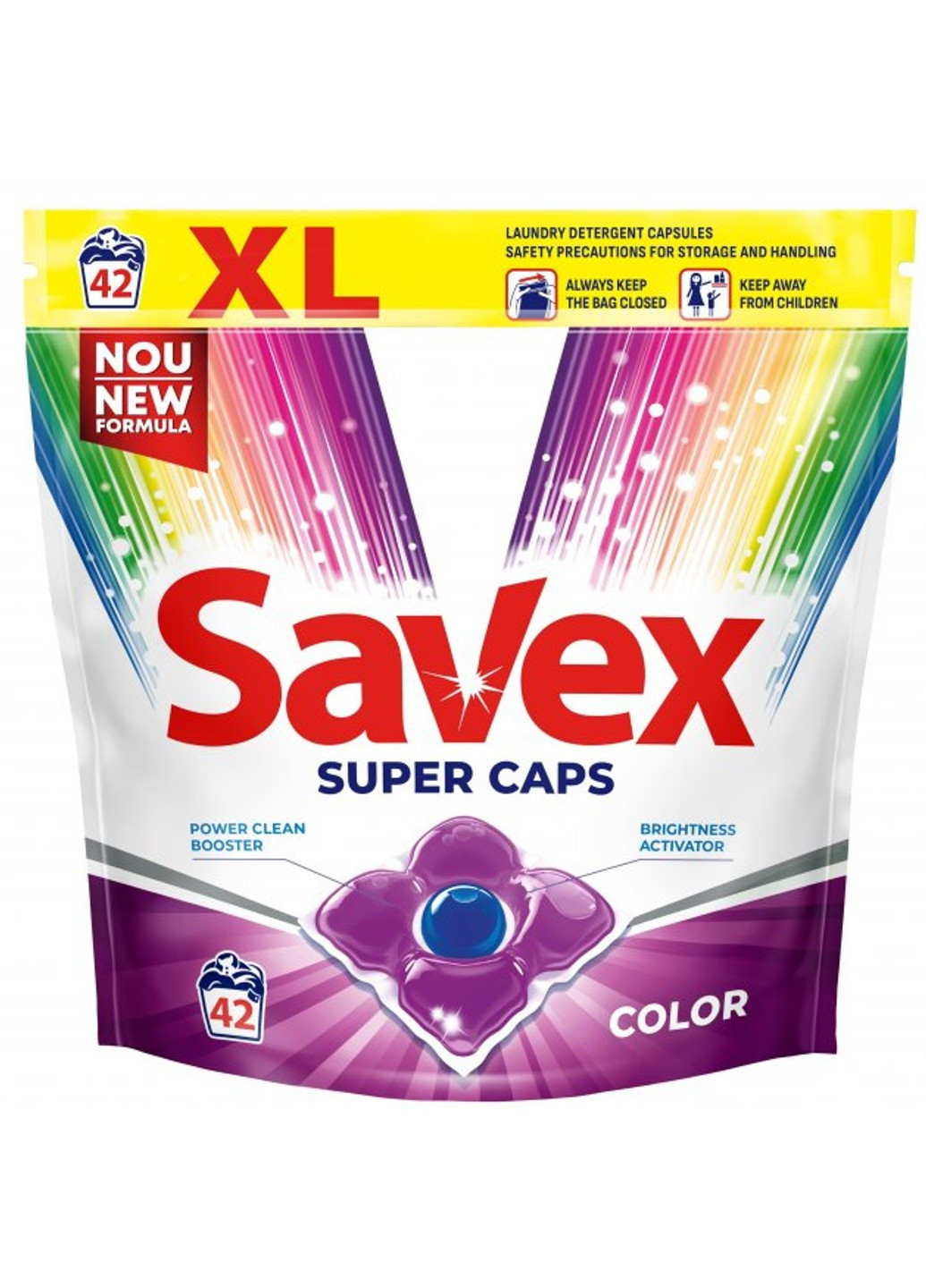 Капсулы для стирки Super Caps Color 4 42 шт Savex (261555748)