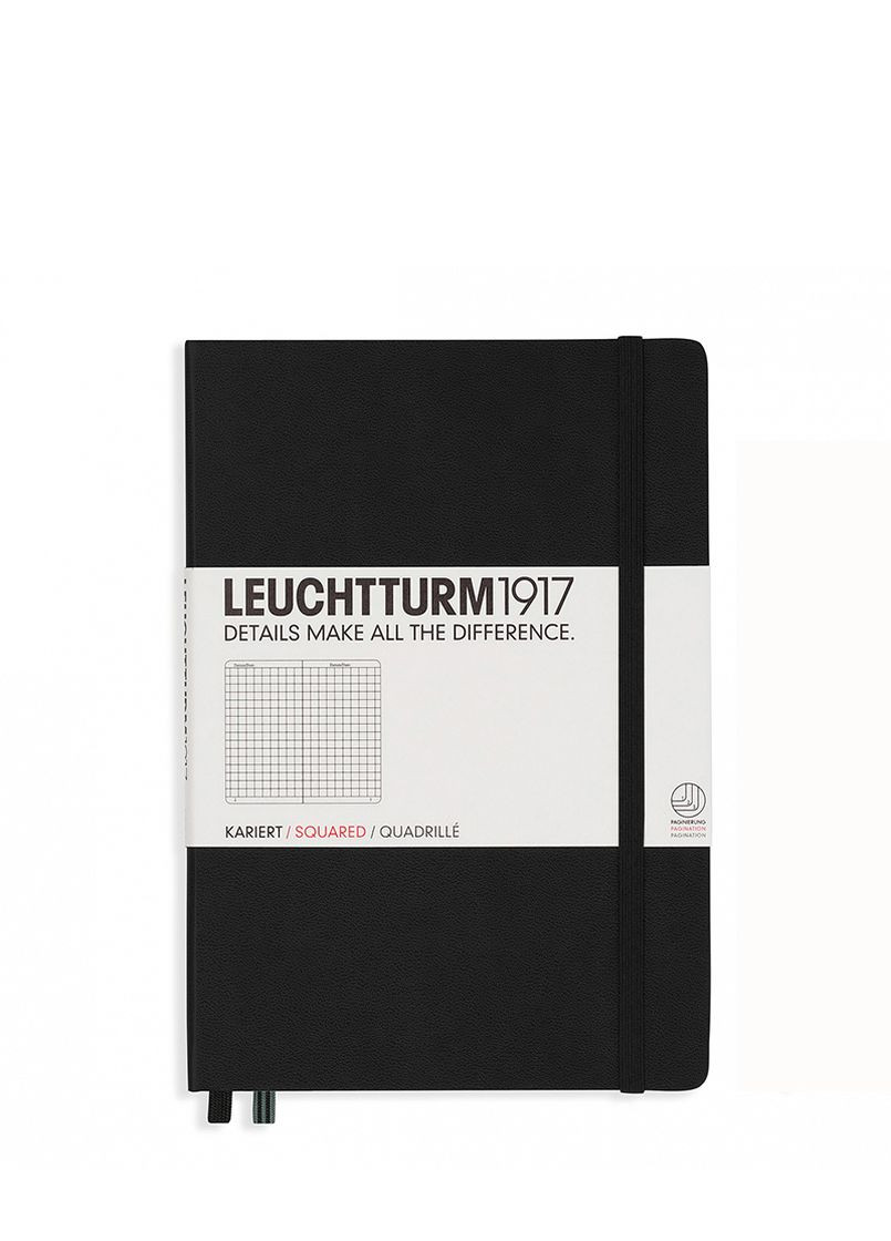 Блокнот Середній, чорний, клітинка Leuchtturm1917 (269901216)