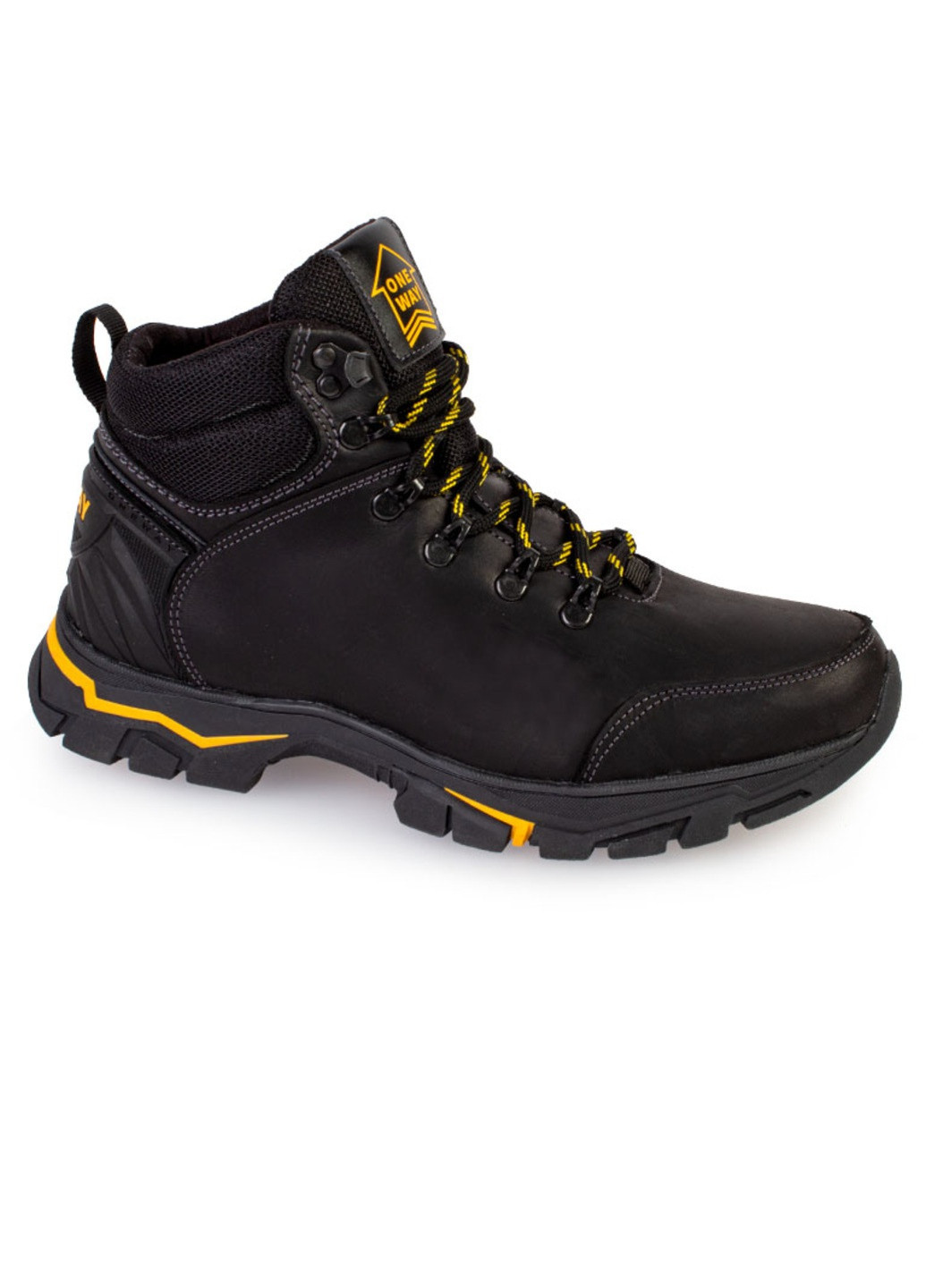 Черные зимние ботинки мужские бренда 9501021_(1) One Way