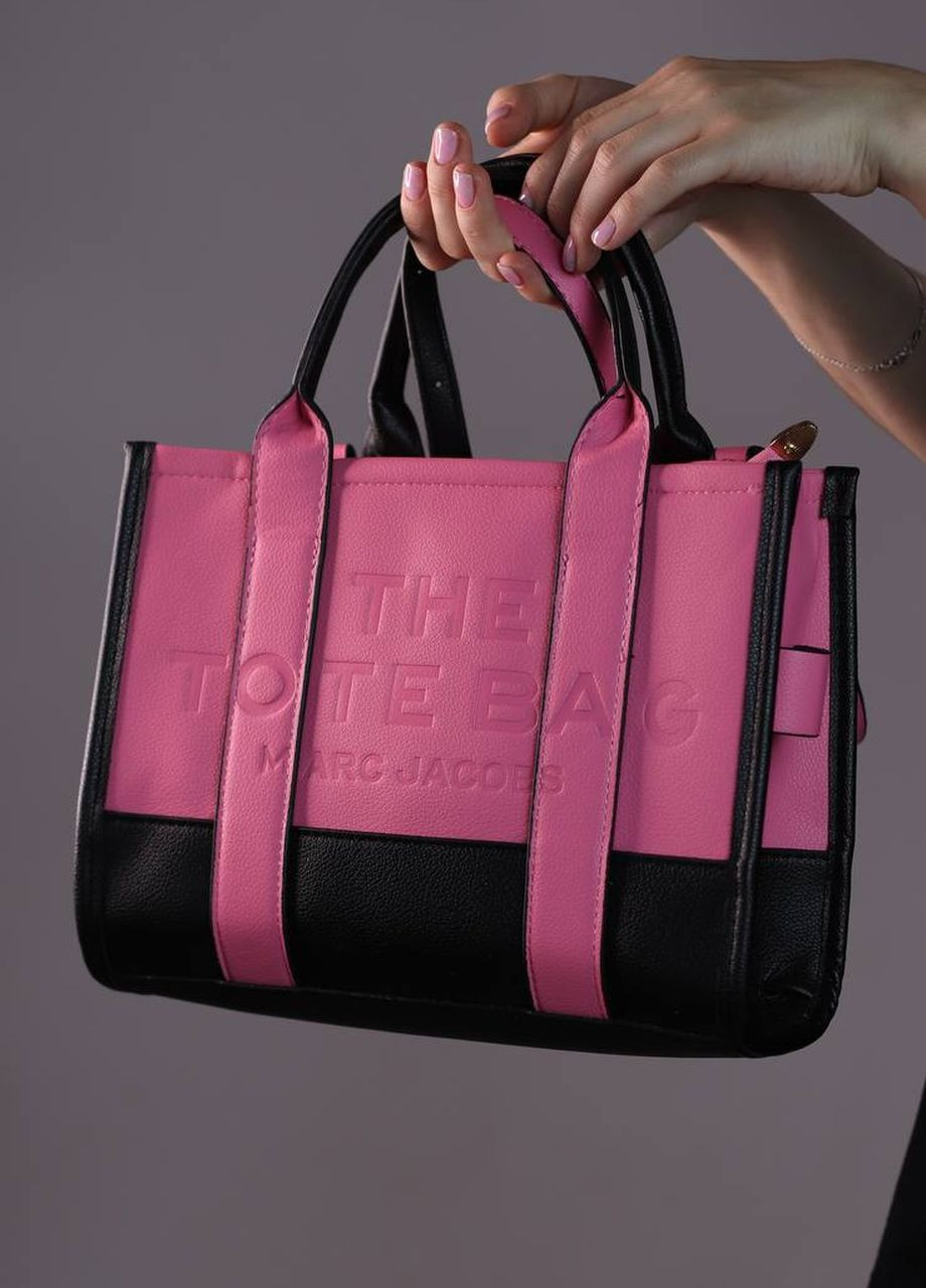 Сумка классическая с лого Marc Jacobs tote bag black/pink Vakko (260619201)