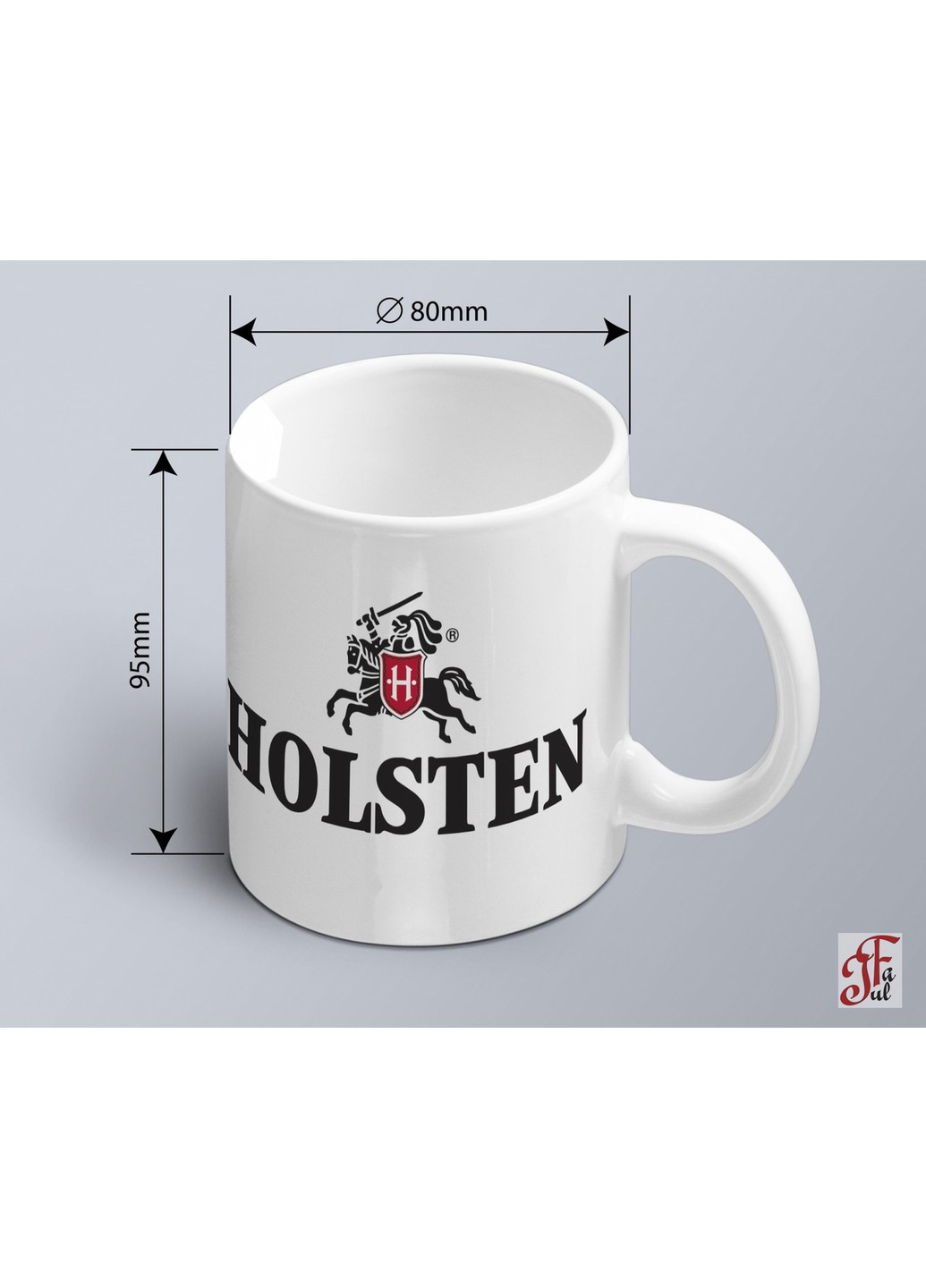 Чашка з принтом логотипу Holsten Холстен ЗаСвіт (261255632)