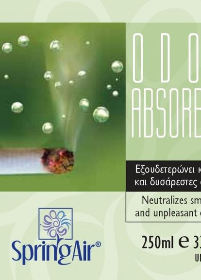 Нейтралізатор запаху широкого спектра дії Odor Absorber аерозоль 250 мл Spring Air (267158523)