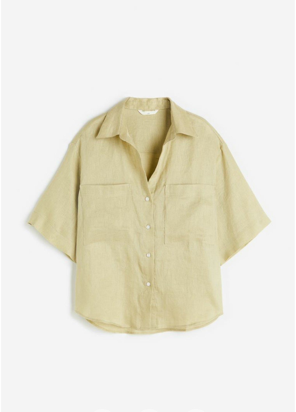 Оливковковая (хаки) повседневный рубашка H&M