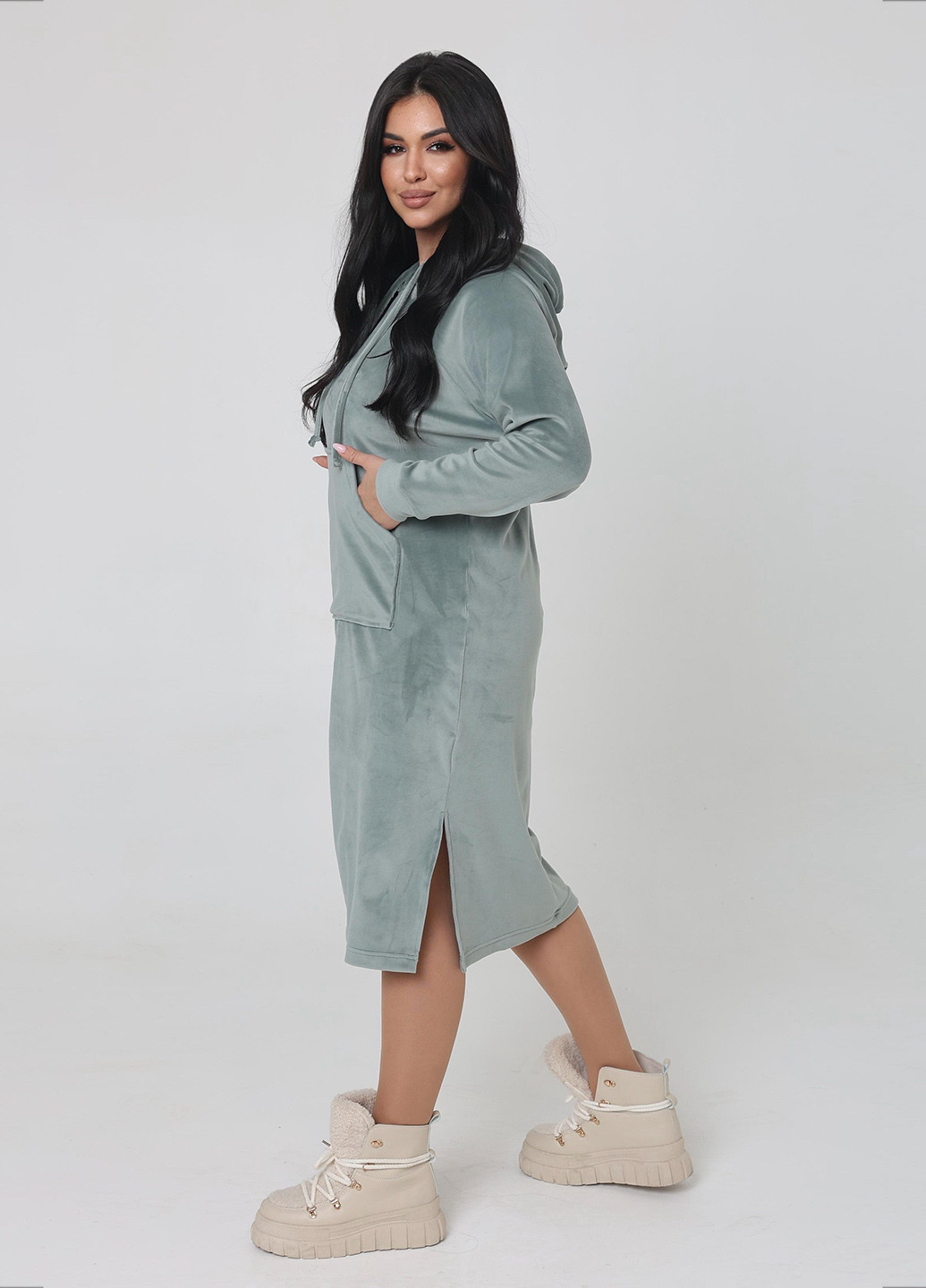 Оливкова повсякденний сукня Verso