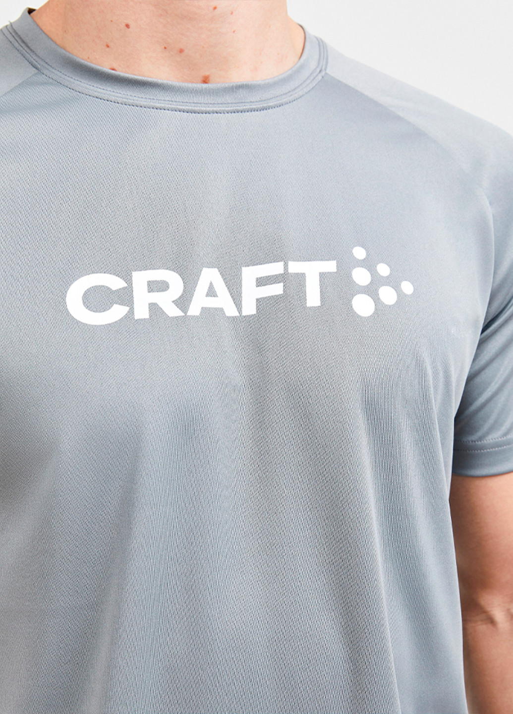Серая мужская футболка Craft Core Unify Logo Tee
