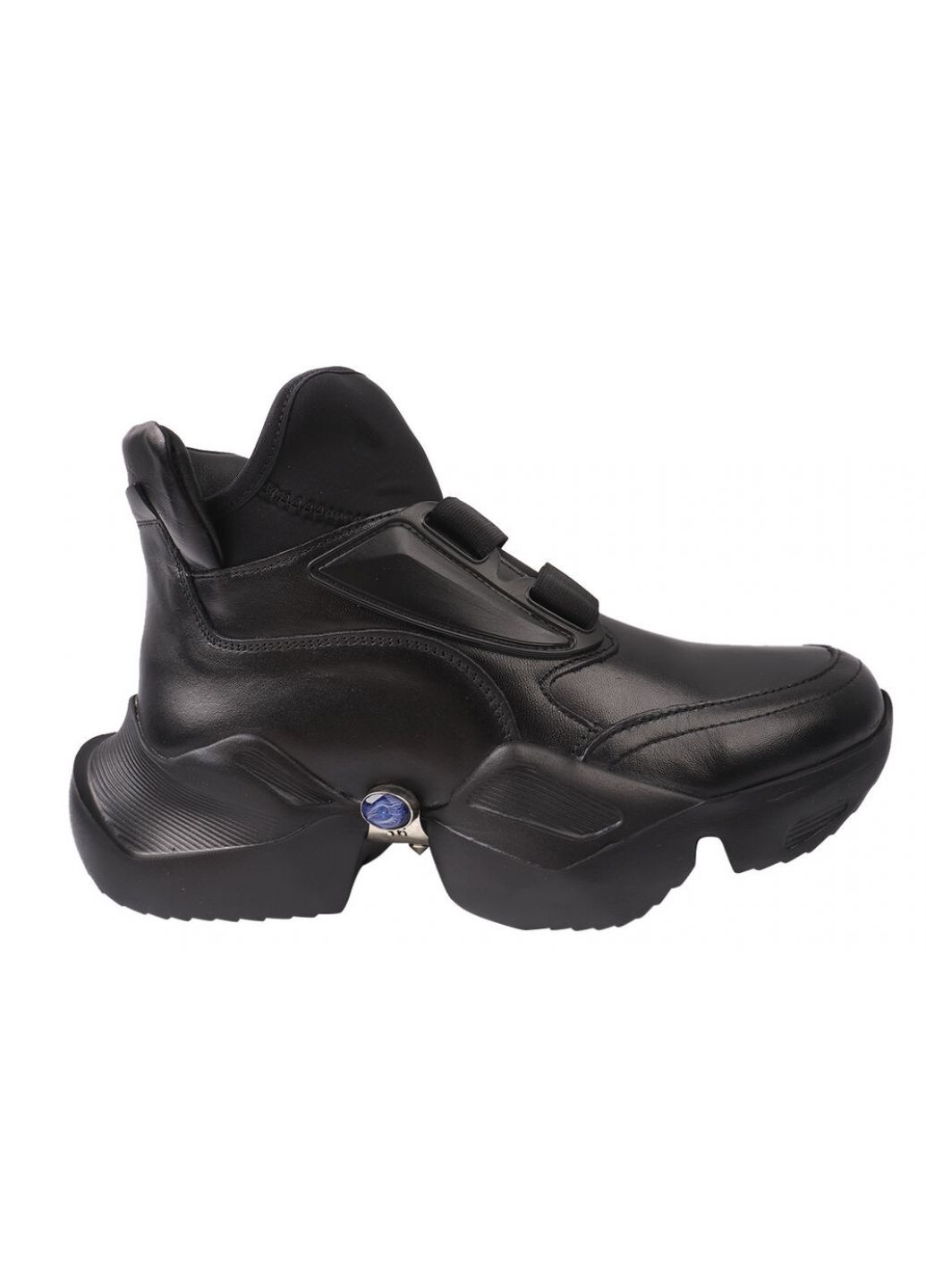 Чорні кросівки жіночі натуральна шкіра, колір чорний Molly Bessa 236-20DK