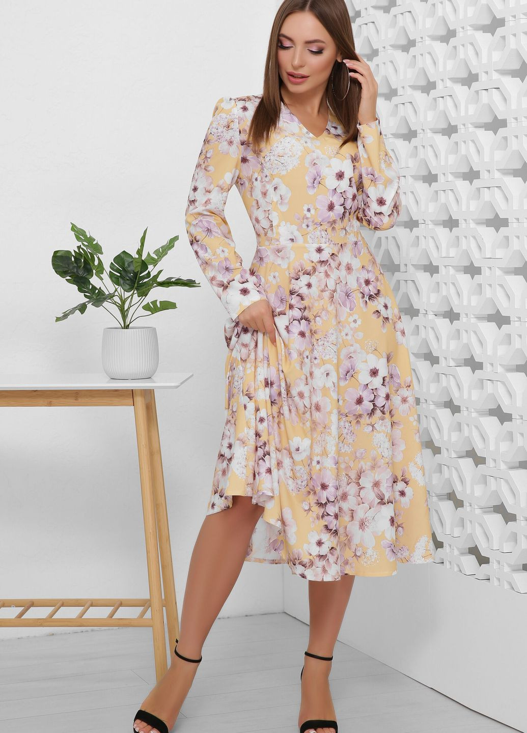 Жовтий сукня 1858 жовтий MarSe