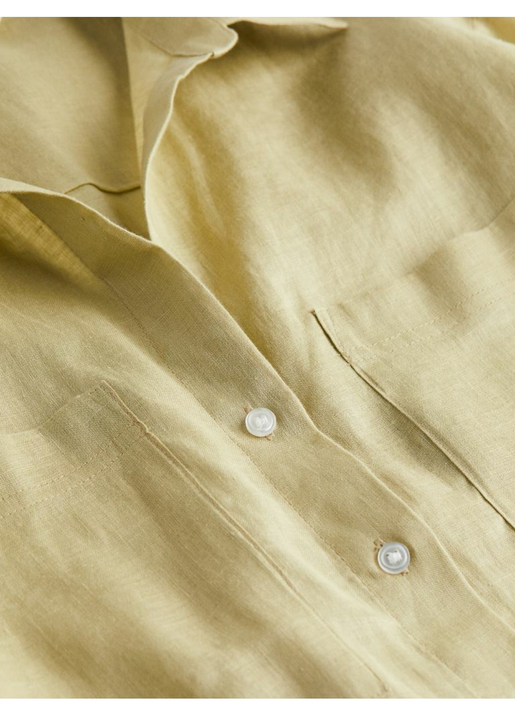 Оливковковая (хаки) повседневный рубашка H&M