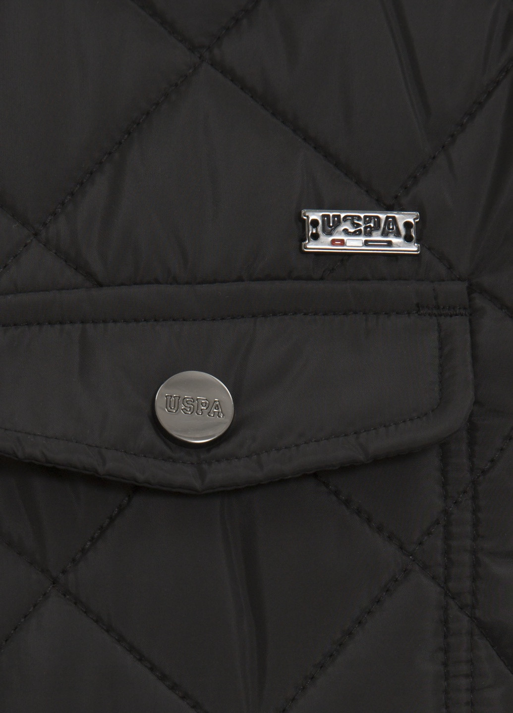 Черная куртка теплая мужская U.S. Polo Assn.