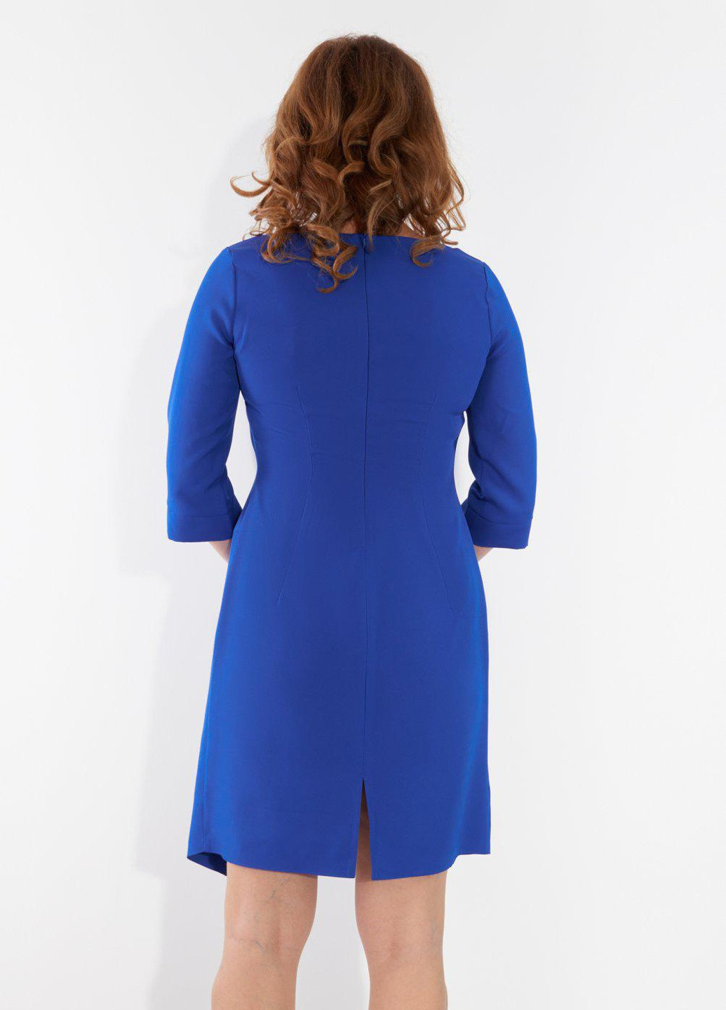 Синя сукні великіх розмірів нарядне плаття (149651)110491-532 Lemanta