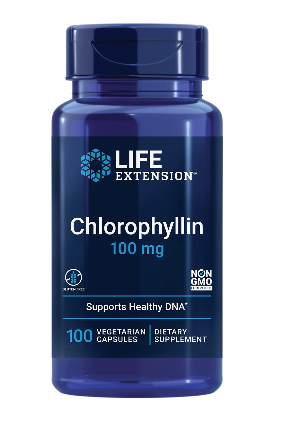 Хлорофілін Chlorophyllin 100 mg 100 Vegetarian Capsules Life Extension (257580562)