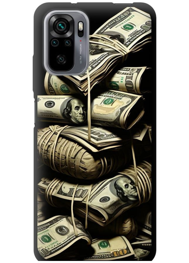 TPU черный чехол 'Big money' для Endorphone Xiaomi Poco M5s (267316796)