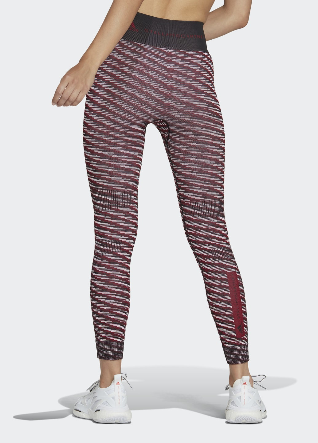 Бордовые летние спортивные леггинсы asmc w tight adidas