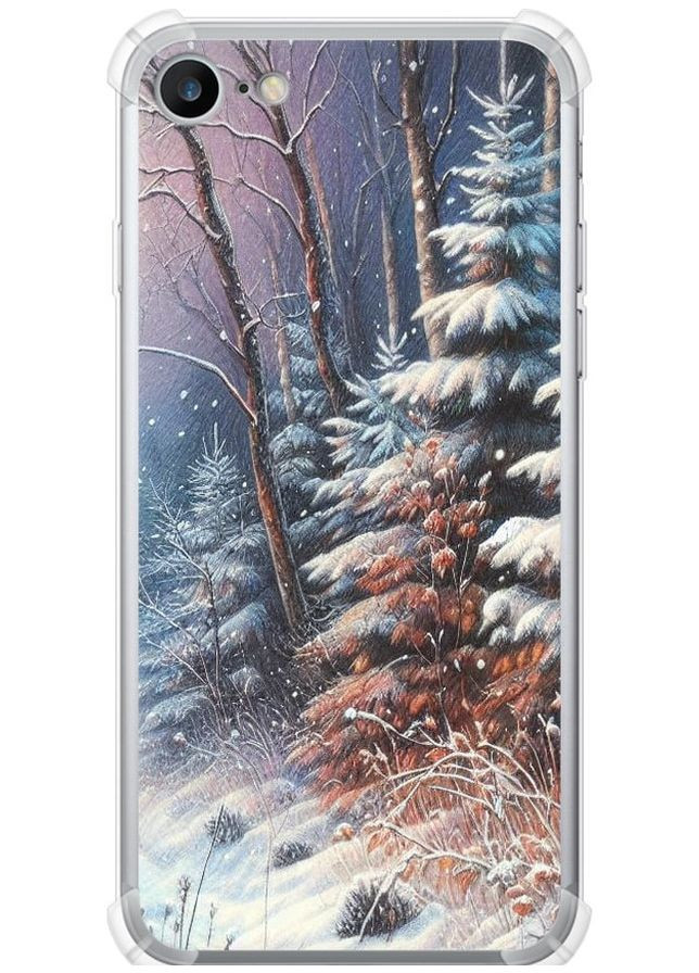 Силіконовий протиударний с посиленими кутами чохол 'Зимовий пейзаж' для Endorphone Apple iPhone 8 (275461251)