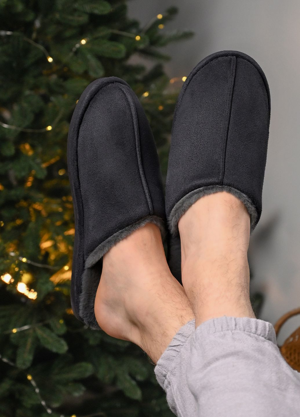 Капці чоловічі закриті OREST, р. 42-43, сірі MVM (271834643)