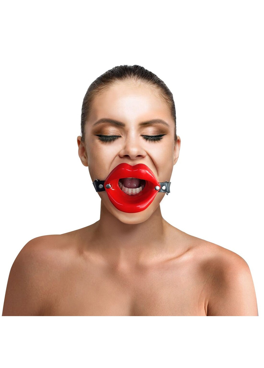 Кляп розширювач в формі губ - Gag Lips, натуральна шкіра Art of Sex (277235439)
