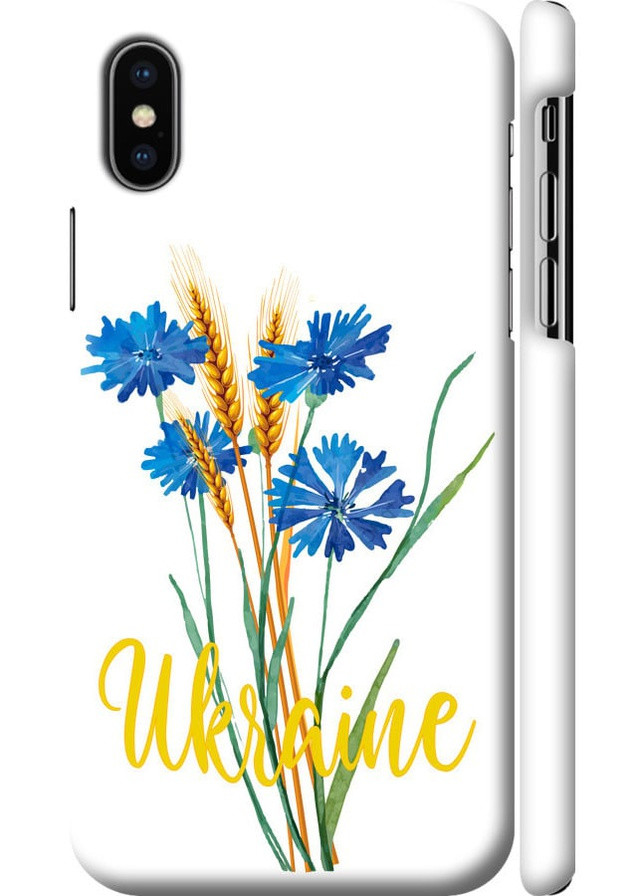 3D пластиковый матовый чехол 'Ukraine v2' для Endorphone Apple iPhone XS (258261966)
