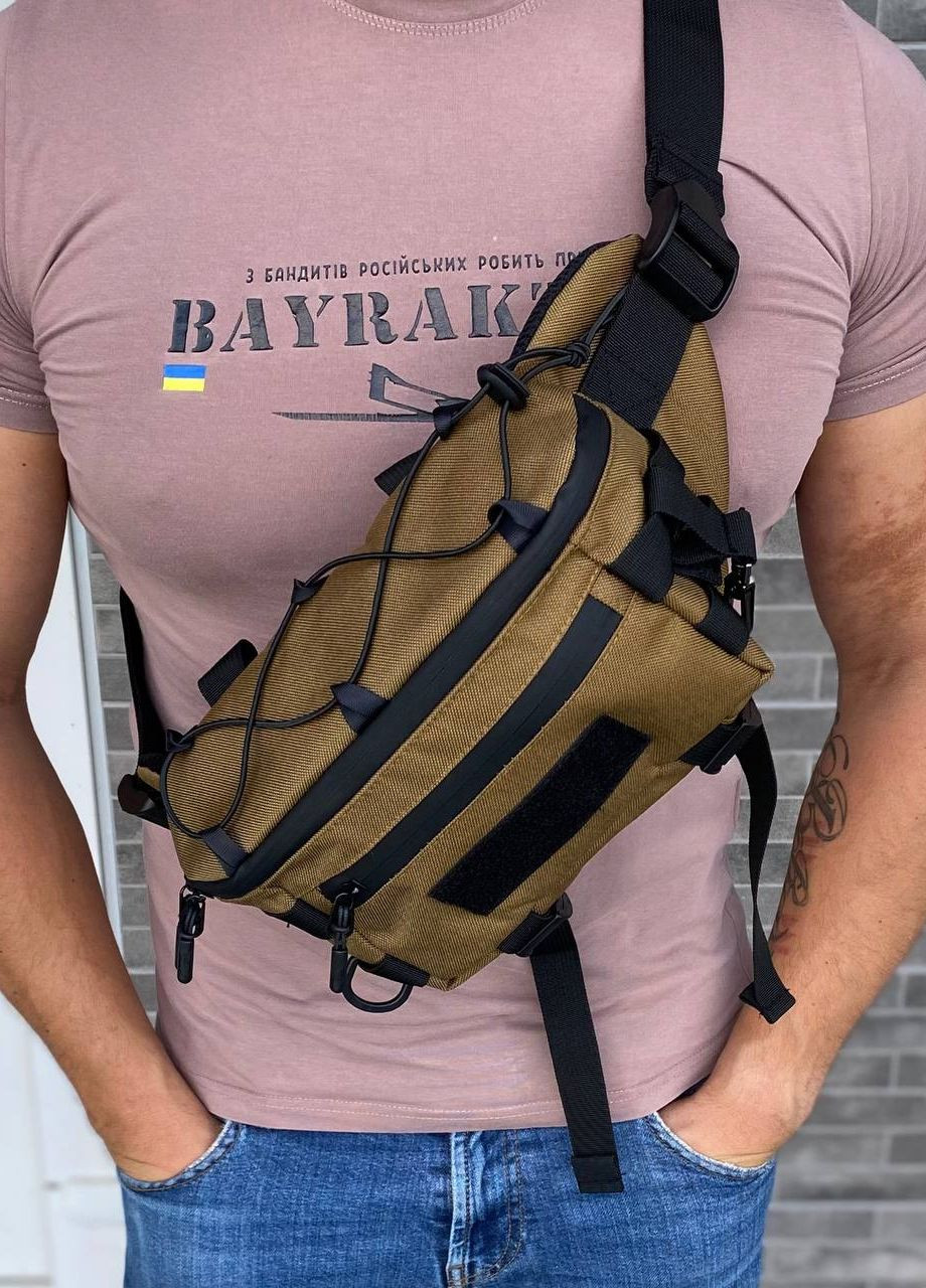 Тактическая сумка бананка слинг на грудь на пояс Tactica No Brand (262890230)