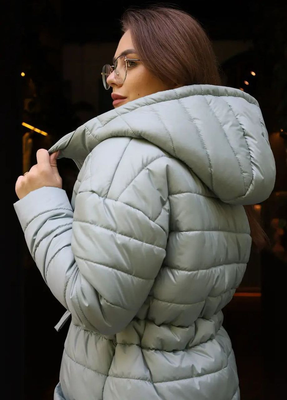 Фисташковая демисезонная осенняя женская куртка SK