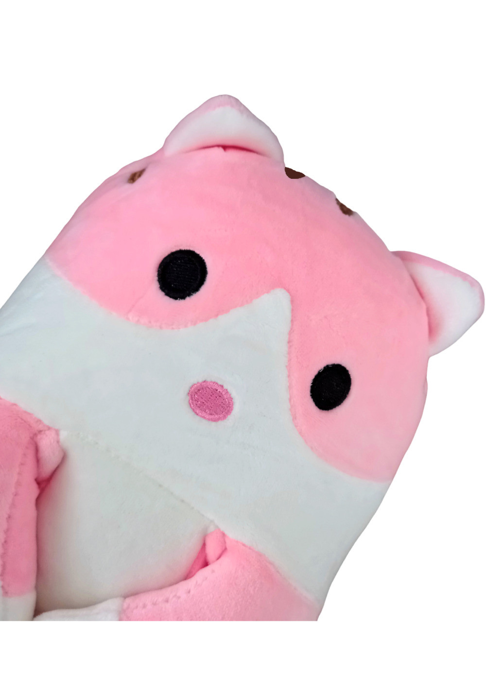 Кіт батон м'яка іграшка антистрес подушка плюшевий котик обіймашка 50 см рожевий No Brand (268666763)