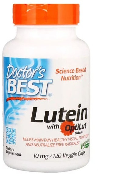 Lutein with OptiLut 10 mg 120 Veg Caps DRB-00143 Doctor's Best (256723868)