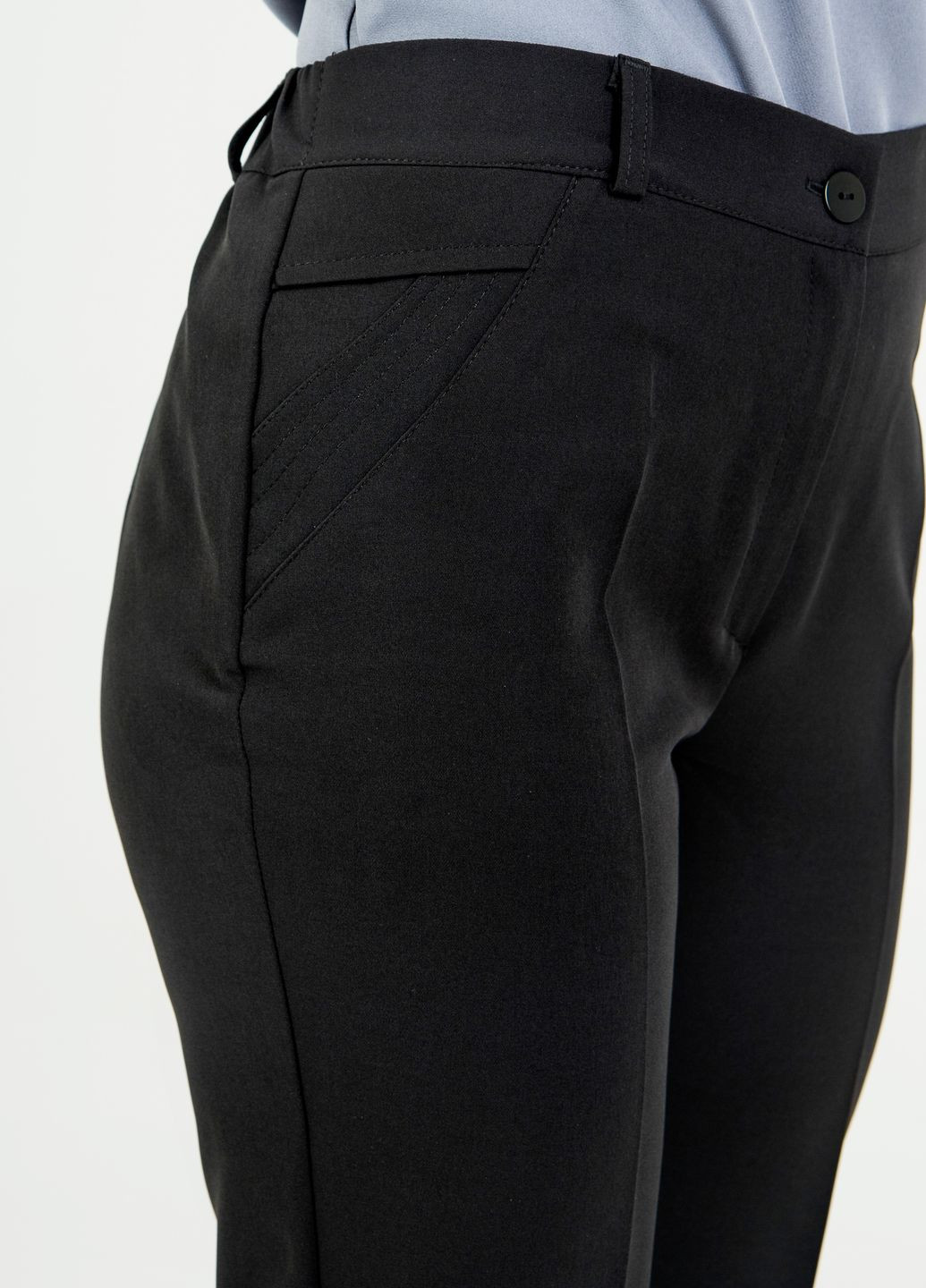 Жіночі класичні брюки КР9887 чорні. No Brand (276907178)
