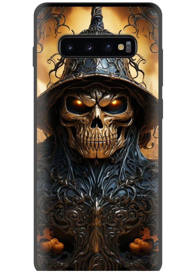 TPU чорний чохол 'Череп 2' для Endorphone Samsung Galaxy S10 Plus (266806774)