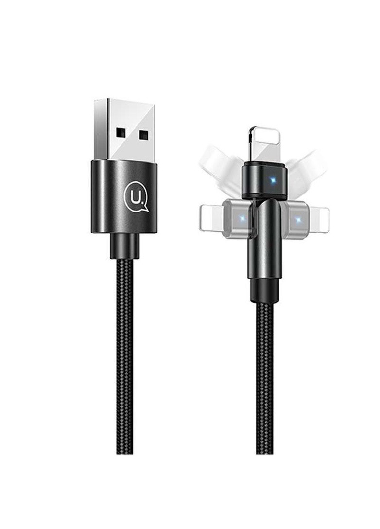 Дата кабель US-SJ476 U60 Rotatable USB to Lightning (1m) USAMS (258907211)