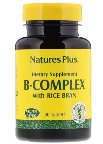 Nature's Plus B-Complex with Rice Bran 90 Tabs Natures Plus (257252503)