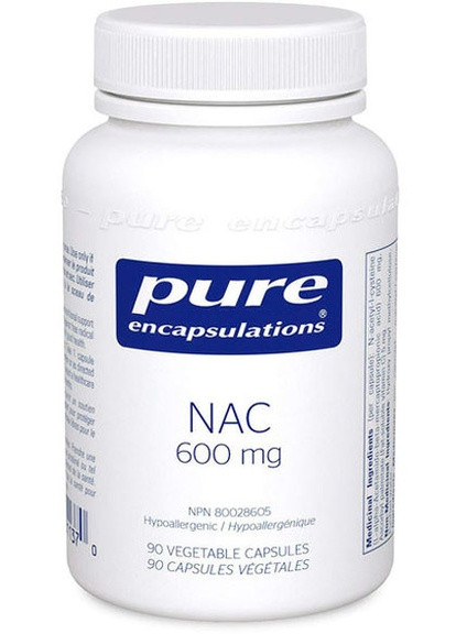 NAC (n-acetyl-l-cysteine) 600 mg 90 Caps PE-00189 Pure Encapsulations (257079475)