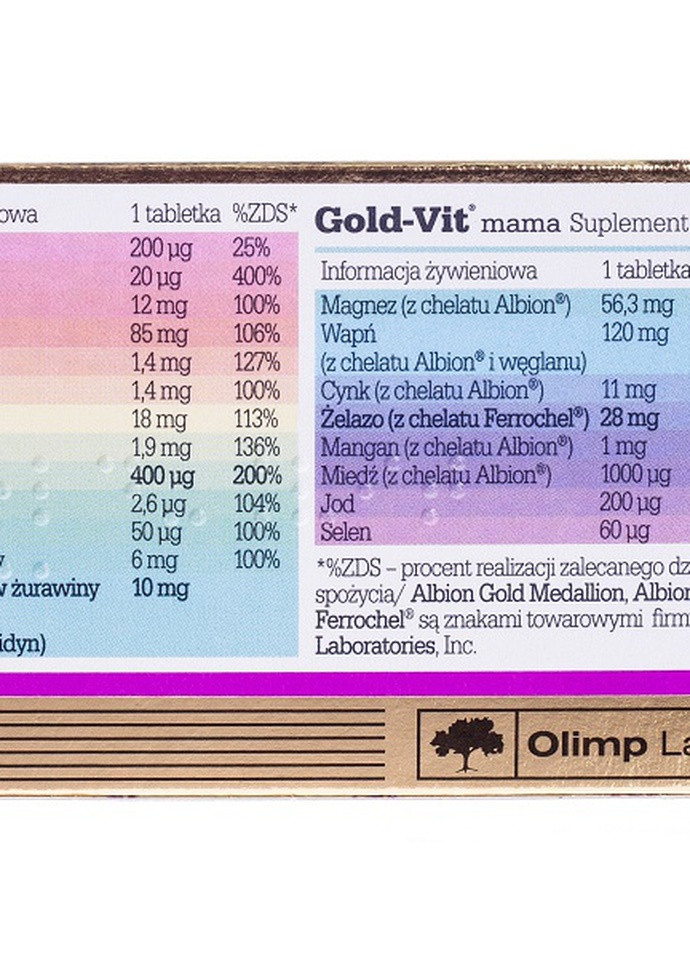 Olimp Nutrition Gold-Vit for Mama 30 Tabs Olimp Sport Nutrition (256723101)