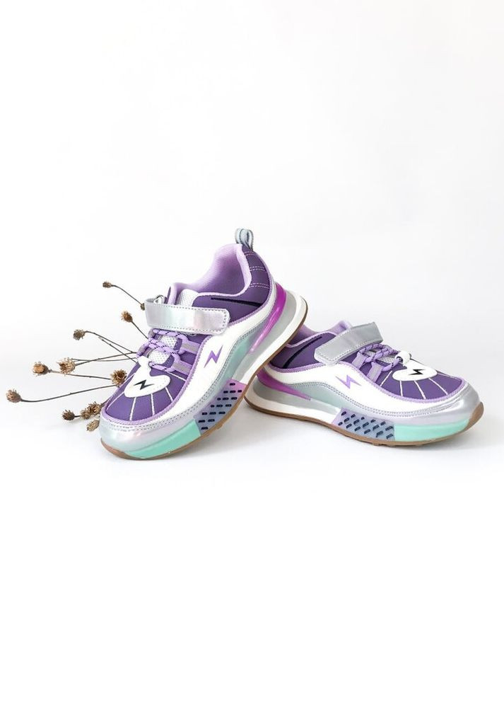 Темно-фиолетовые детские кроссовки 27 г 17 см темно-фиолетовый артикул к112 Paliament