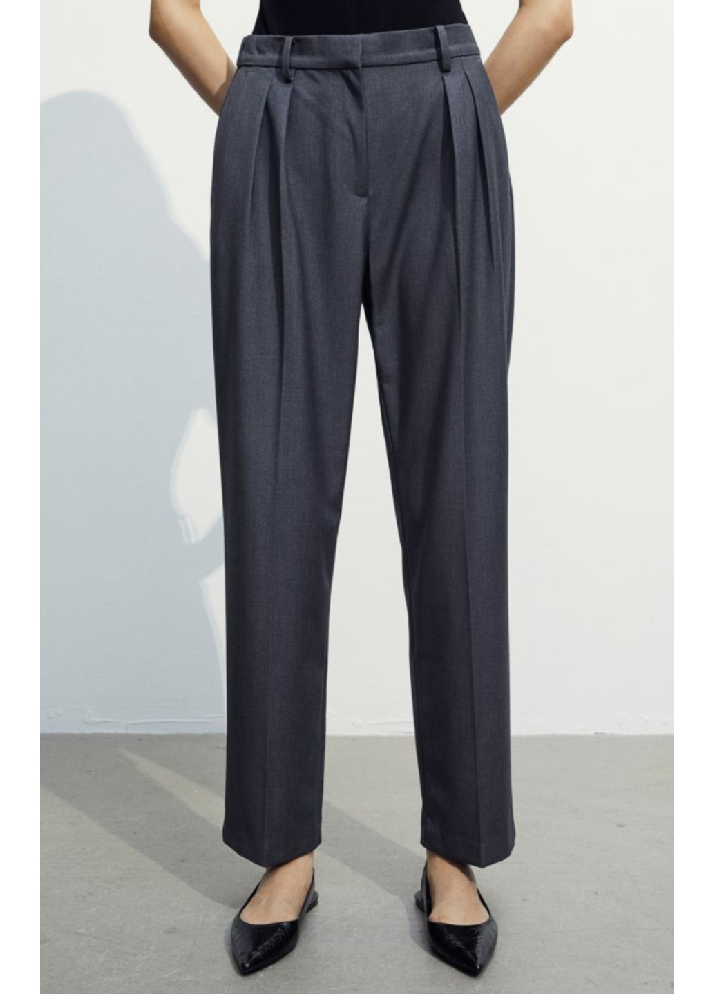 Жіночі завужені штани Н&М (56521) XS Сірі H&M (271706768)