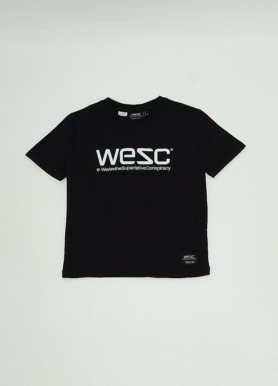 Черная футболка,черний с принтом, Wesc