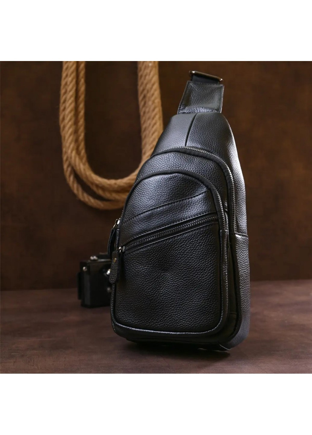 Мужская кожаная сумка-слинг 20672 Vintage (269994215)