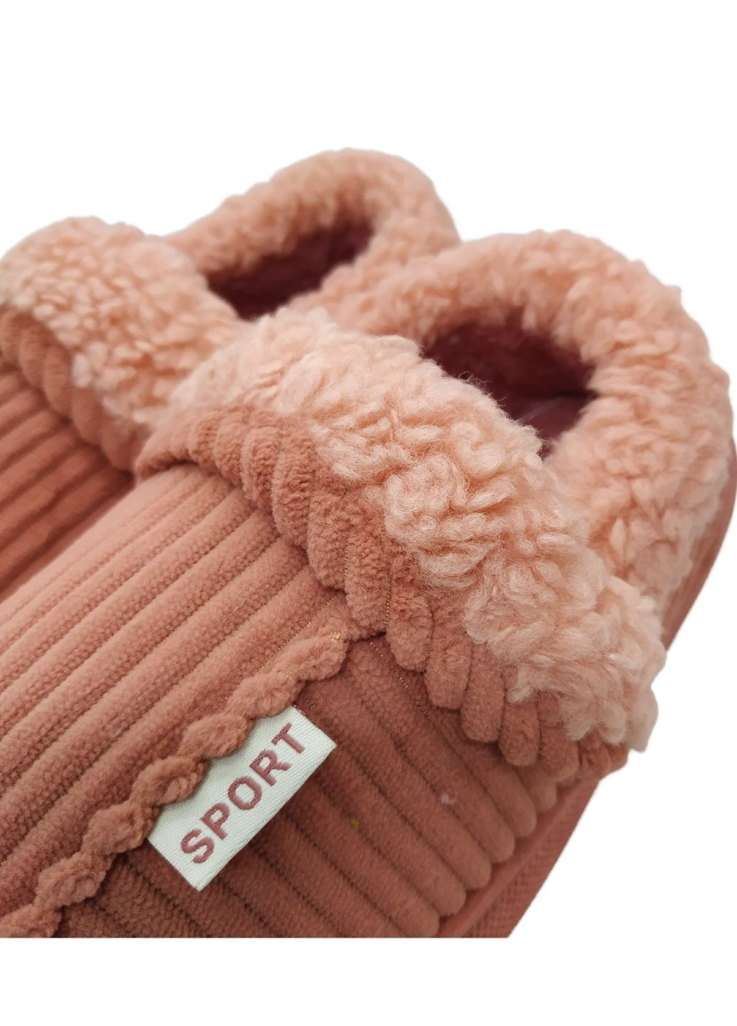 Хатні капці-чобітки жіночі Полосаті персикові Scarrhett (257457468)