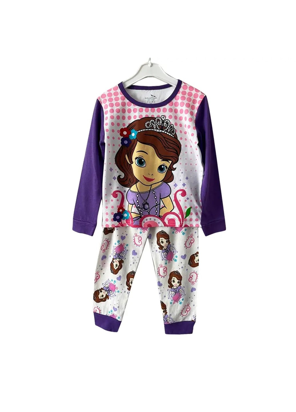 Фиолетовая красивая и модная детская пижама для девочки в возрасте 5 лет. рост 110см. Baby