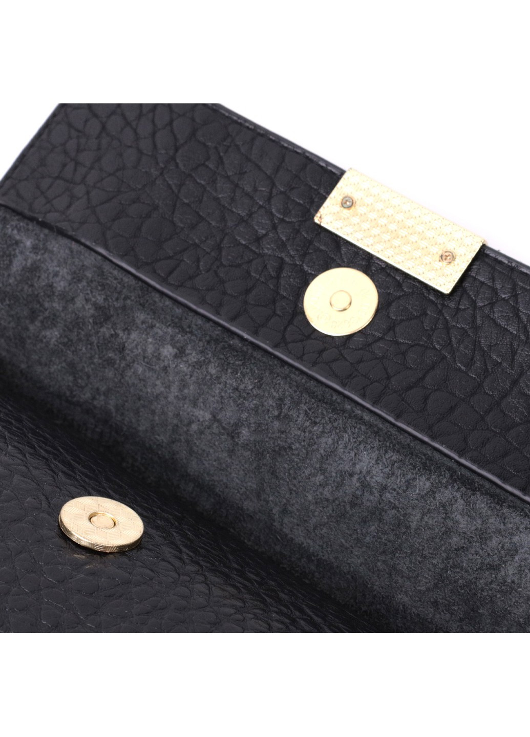 Класична шкіряна сумка з оригінальною плечовою лямкою 22405 Чорна Vintage (276461848)