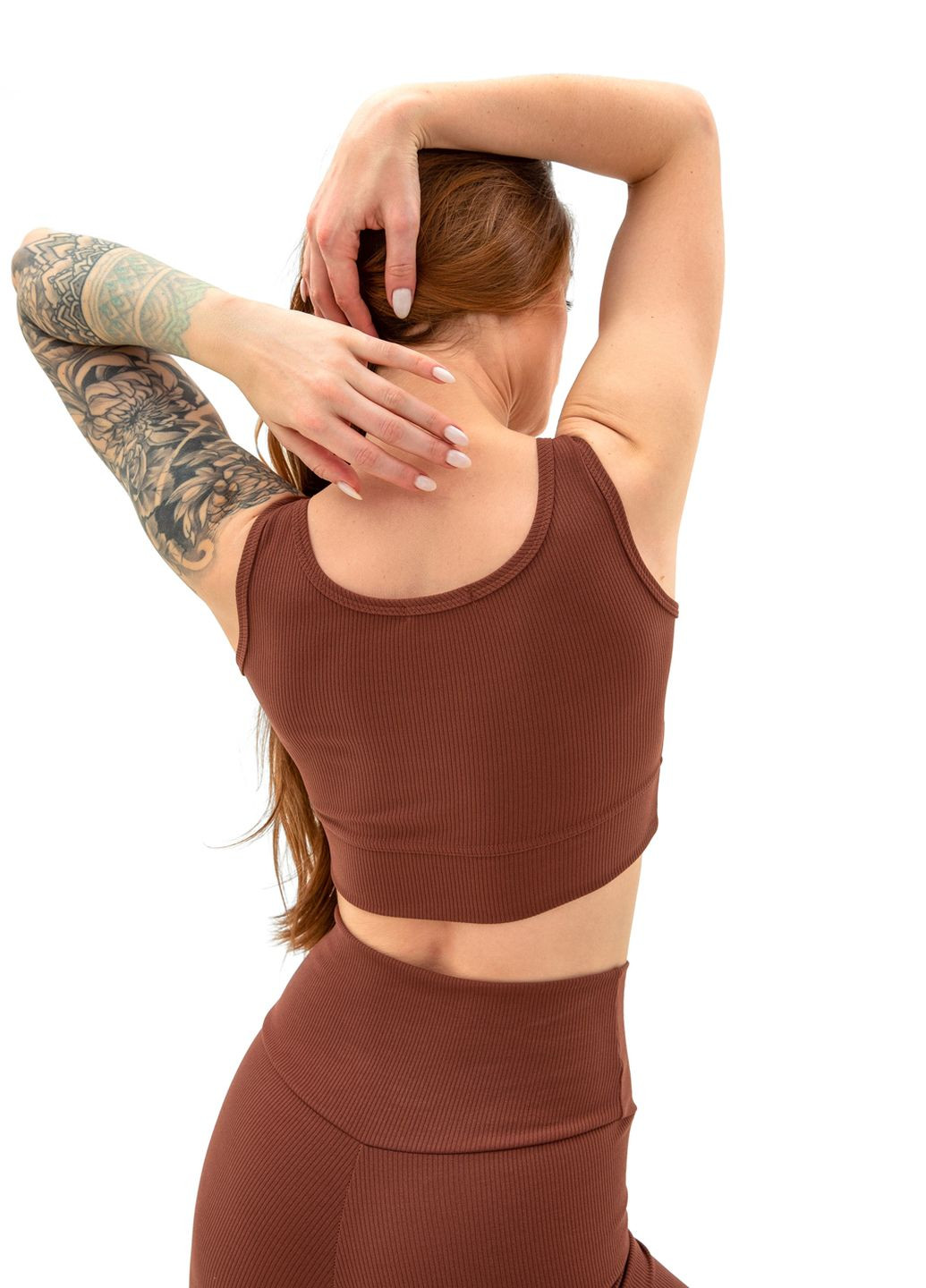 Топ рубчик коричневый Emass (260596561)