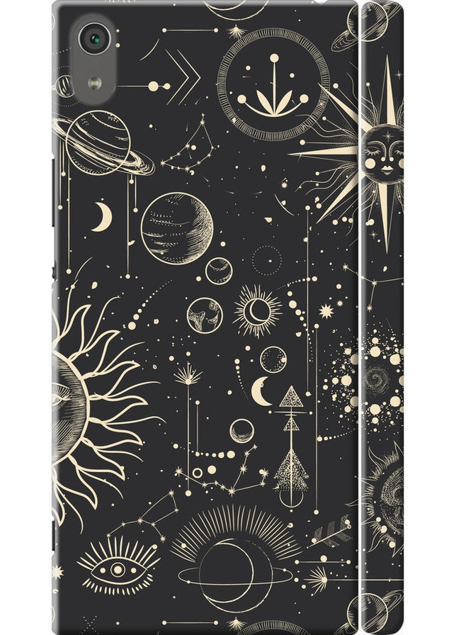 3D пластиковий матовий чохол 'Фаза місяця' для Endorphone Sony Xperia XA1 Ultra G3212 (258094104)