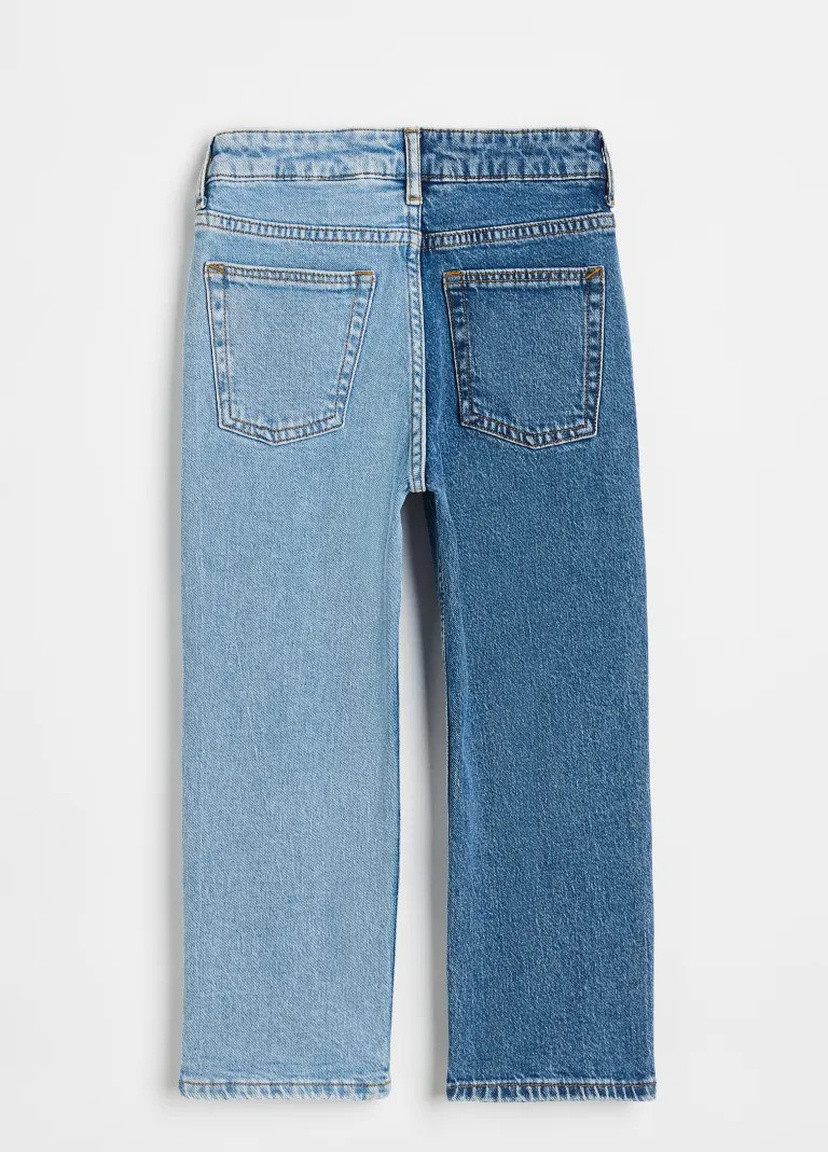 Голубые демисезонные джинсы для девочки 8664 116 см голубой 64263 H&M