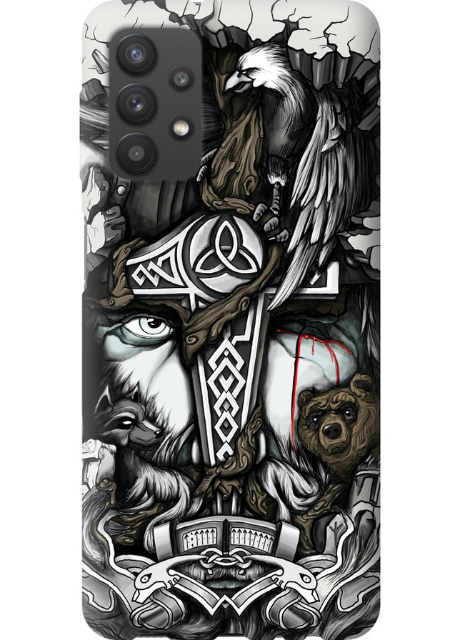Силіконовий чохол 'Тату Вікінг' для Endorphone Samsung Galaxy A32 A325F (257795119)
