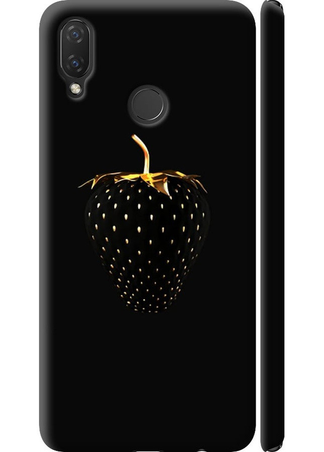 3D пластиковый матовый чехол 'Черная клубника' для Endorphone Huawei Nova 3i (258051528)