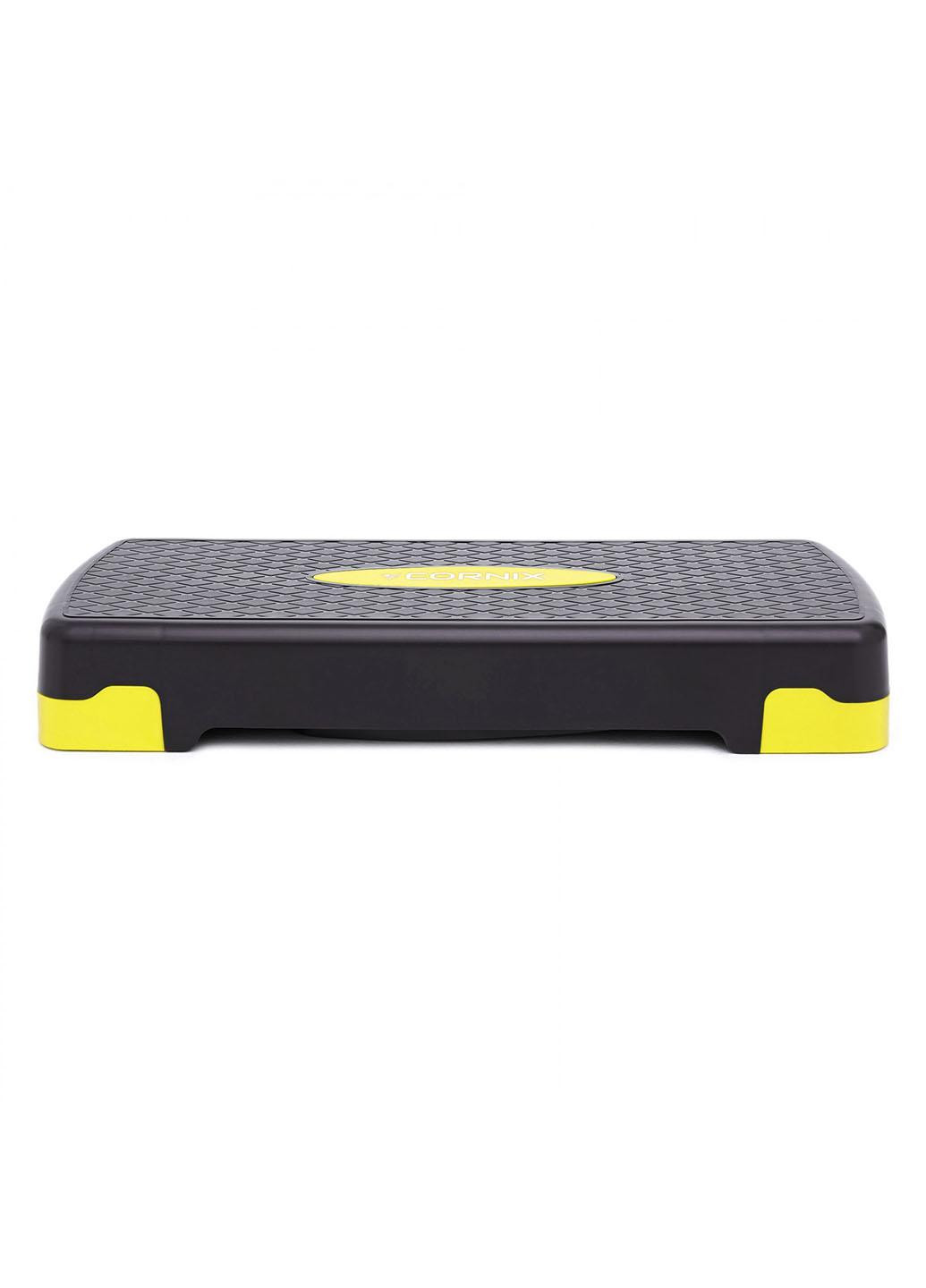 Степ-платформа 2-ступенчатая Cornix 68 х 28 х 10-15 см XR-0192 Black/Yellow No Brand (260735599)