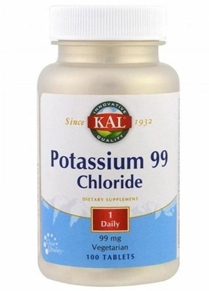 Potassium Chloride 99 mg 100 Tabs KAL (256719639)