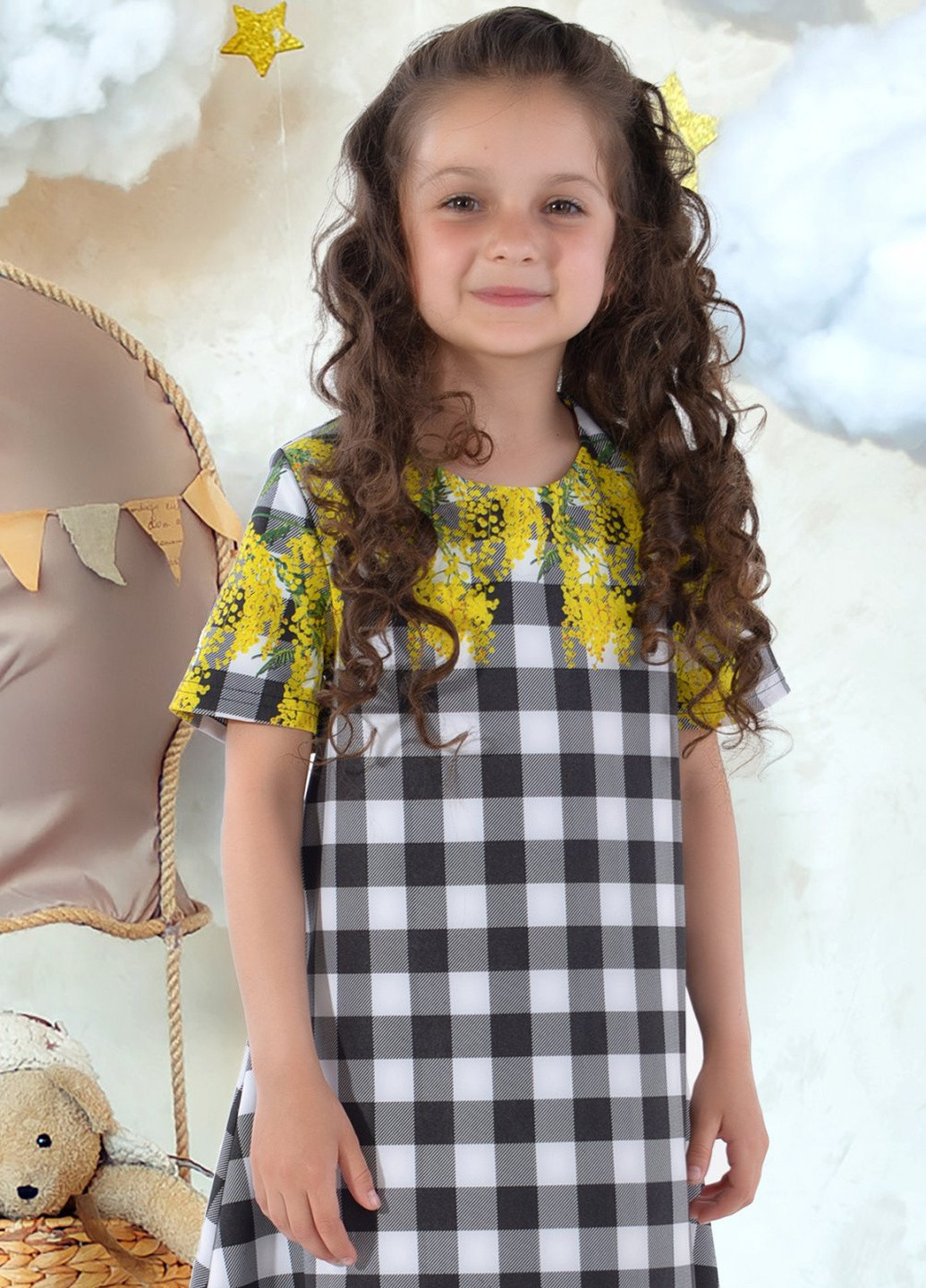 Жёлтое сукні плаття дитяче (1551) Lemanta (259483358)
