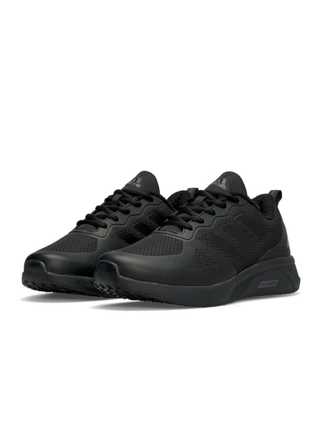 Adidas cloudfoam all black new arrivals