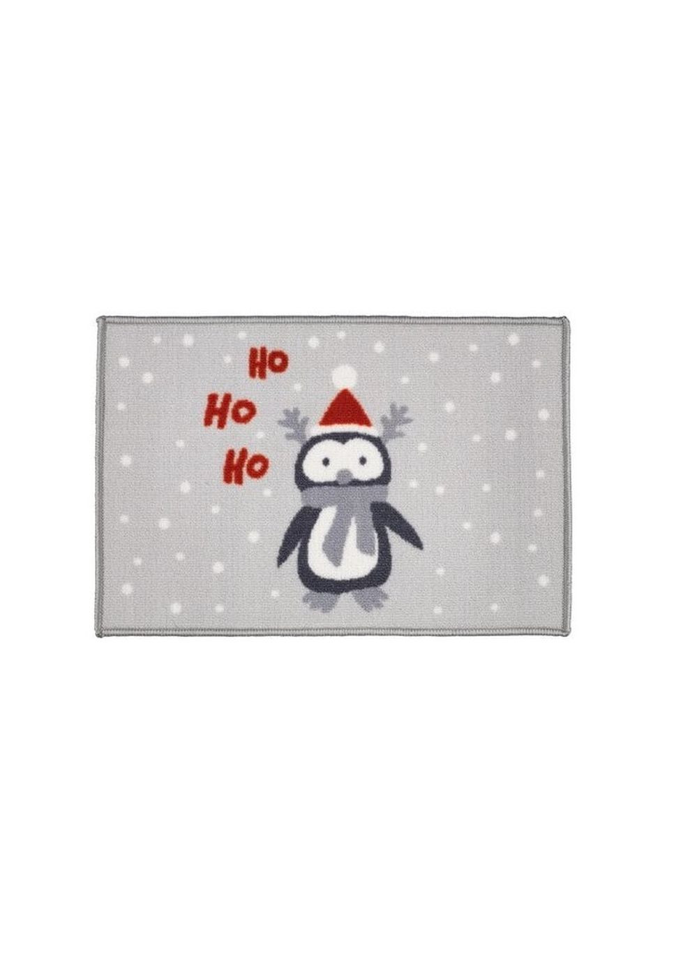 Новогодний коврик с пингвином придверный 40х60см нейлон. No Brand (266137866)
