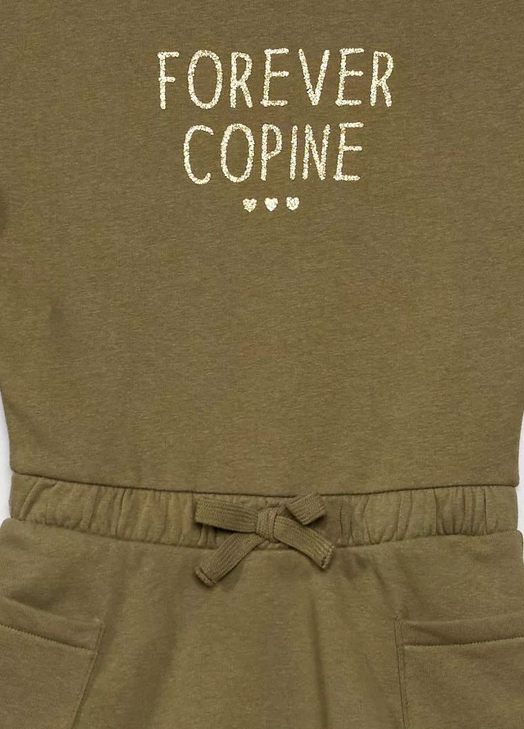 Хаки платье демисезон,хаки с принтом, Kiabi (264305914)