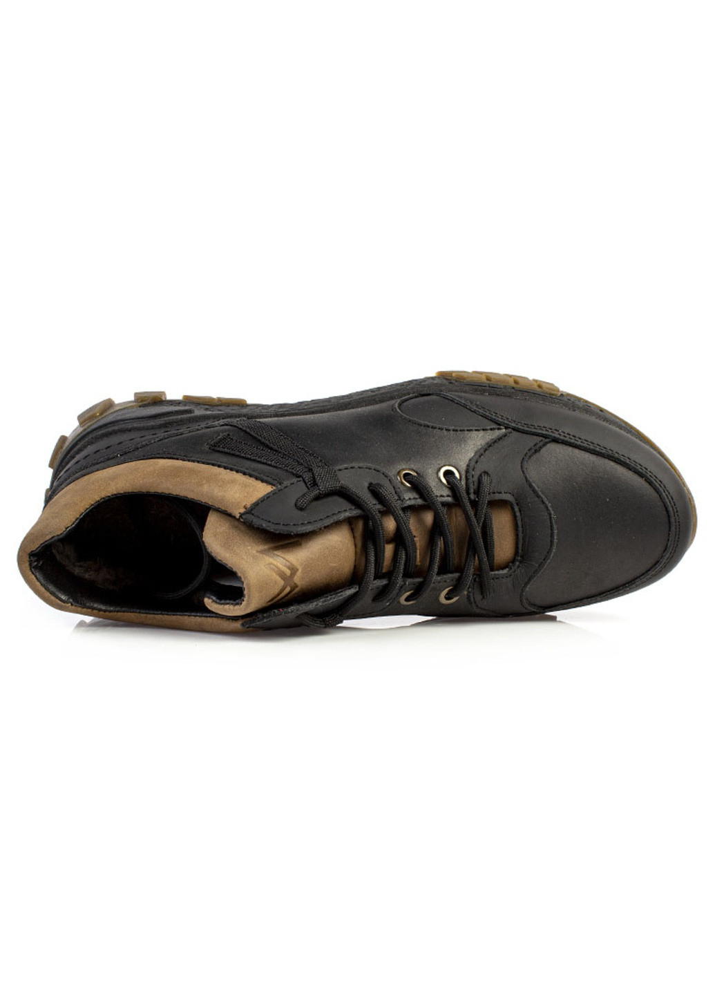 Черные зимние ботинки мужские бренда 9500893_(2) ModaMilano